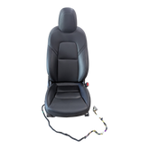 TESLA MODEL 3  FIRST ROW SEAT ASSEMBLY - LEFT HAND DRIVE - RIGHT HAND - BLACK - NO LUMBAR 7654324-91-D
